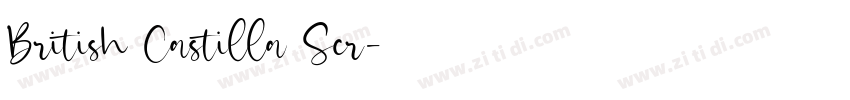 British Castilla Scr字体转换 British Castilla Scr字体转换
